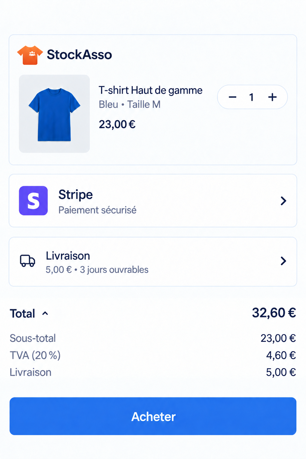 Illustration de l’article Connecter un nouveau compte Stripe pour votre association avec StockAsso